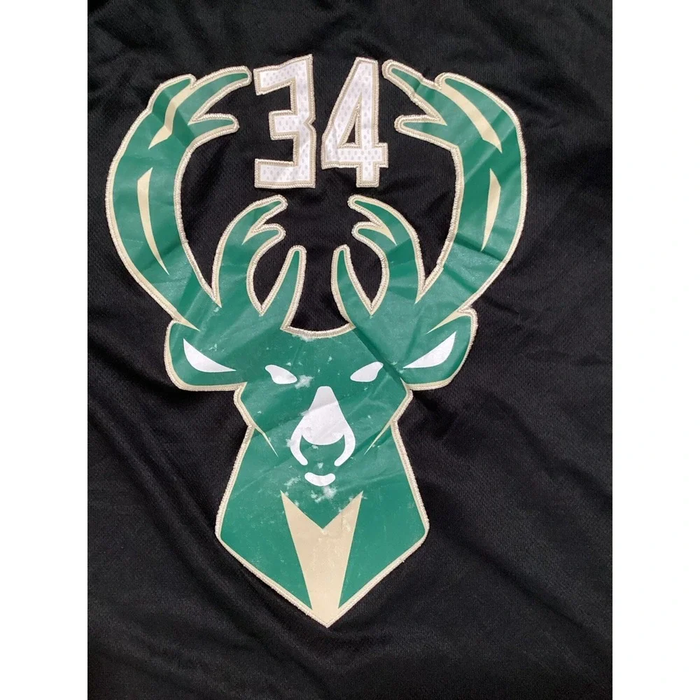 Adidas NBA Milwaukee Bucks Giannis Antetokounmpo #34 Swingman Jersey sz L